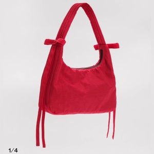 BAGGU X Sandy Liang - Mini Bow Bag - Candy Apple Red